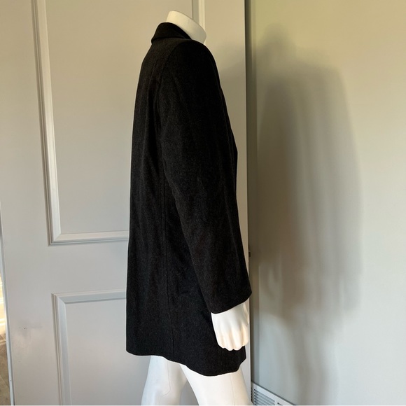 London Fog Wool Coat Dark Gray Mens Large - Picture 4 of 8